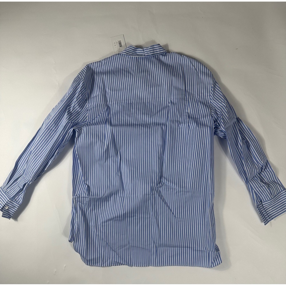 IRO Paris Yara Striped Button Down Shirt Oversized Blouse‎ 36 MSRP $365 - Picture 3 of 12